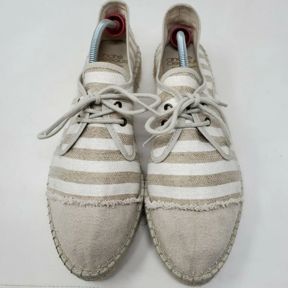 Andre Assous Charlie Striped Canvas Espadrille